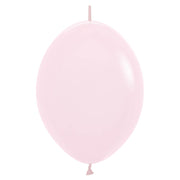 Betallatex / Sempertex 12 inch SEMPERTEX LINK-O-LOON PASTEL MATTE PINK Latex Balloons 54174-B