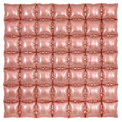 Oaktree 36 inch WAFFLE PANEL - ROSE GOLD Foil Balloon 609457-O-P