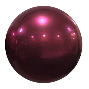 Party Brands 10 inch MIRROR BALLOON - BURGUNDY Foil Balloon 10039-PB