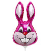 Party Brands 16 inch RABBIT - FUCHSIA MINI SHAPE (AIR-FILL ONLY) Foil Balloon 320510F-FM-U