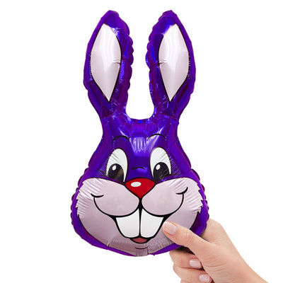 Party Brands 16 inch RABBIT - PURPLE MINI SHAPE (AIR-FILL ONLY) Foil Balloon 320510PUR-FM-U