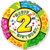 Party Brands 18 inch HAPPY BIRTHDAY - TWO Foil Balloon LAB486-FM