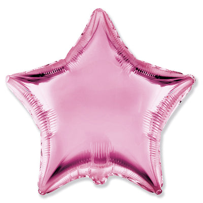 Party Brands 18 inch STAR - LIGHT PINK Foil Balloon 304121-PB-U