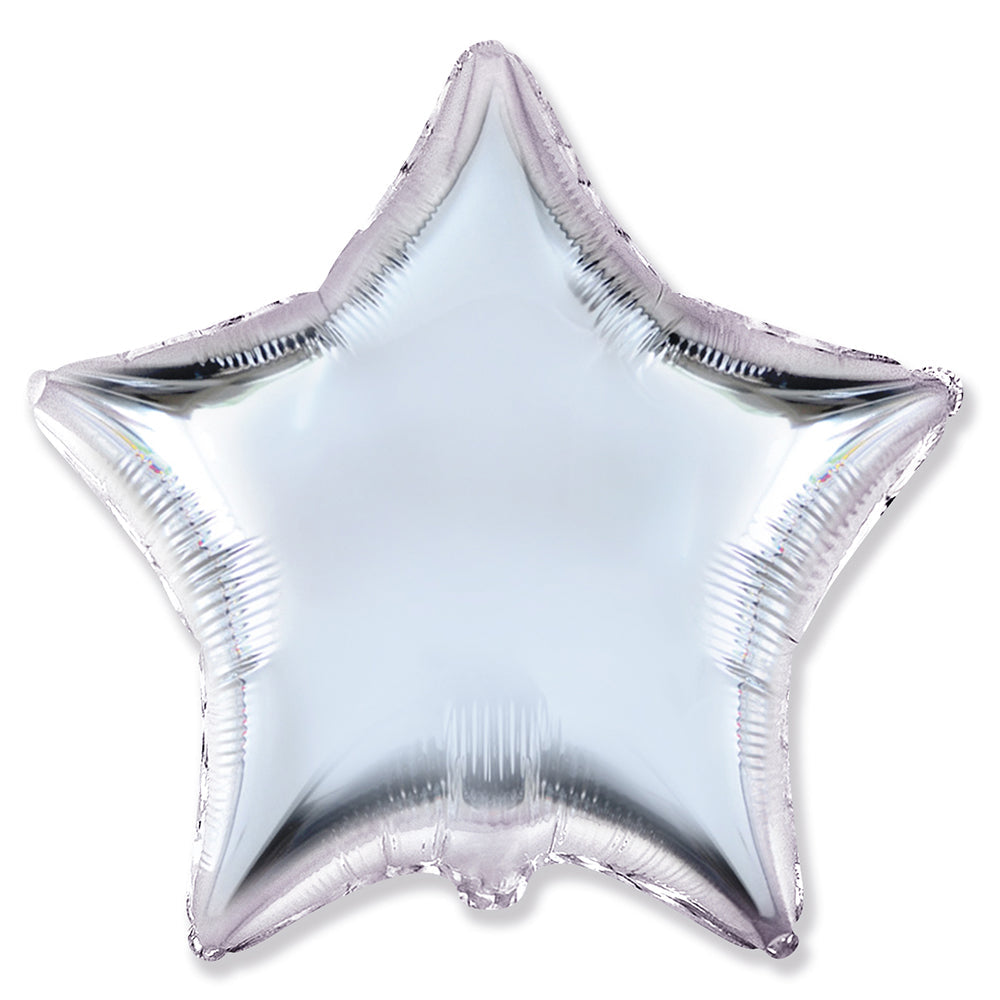 Party Brands 18 inch STAR - SILVER Foil Balloon 303018-PB-U