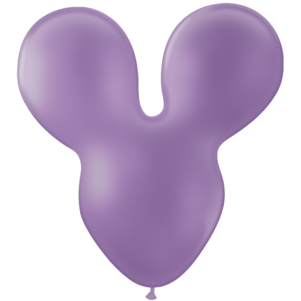 Party Brands 28 inch MOUSEHEAD - LILAC PURPLE Latex Balloons 10162-PB