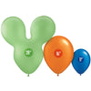 Party Brands 28 inch MOUSEHEAD - LIME GREEN Latex Balloons 10164-PB