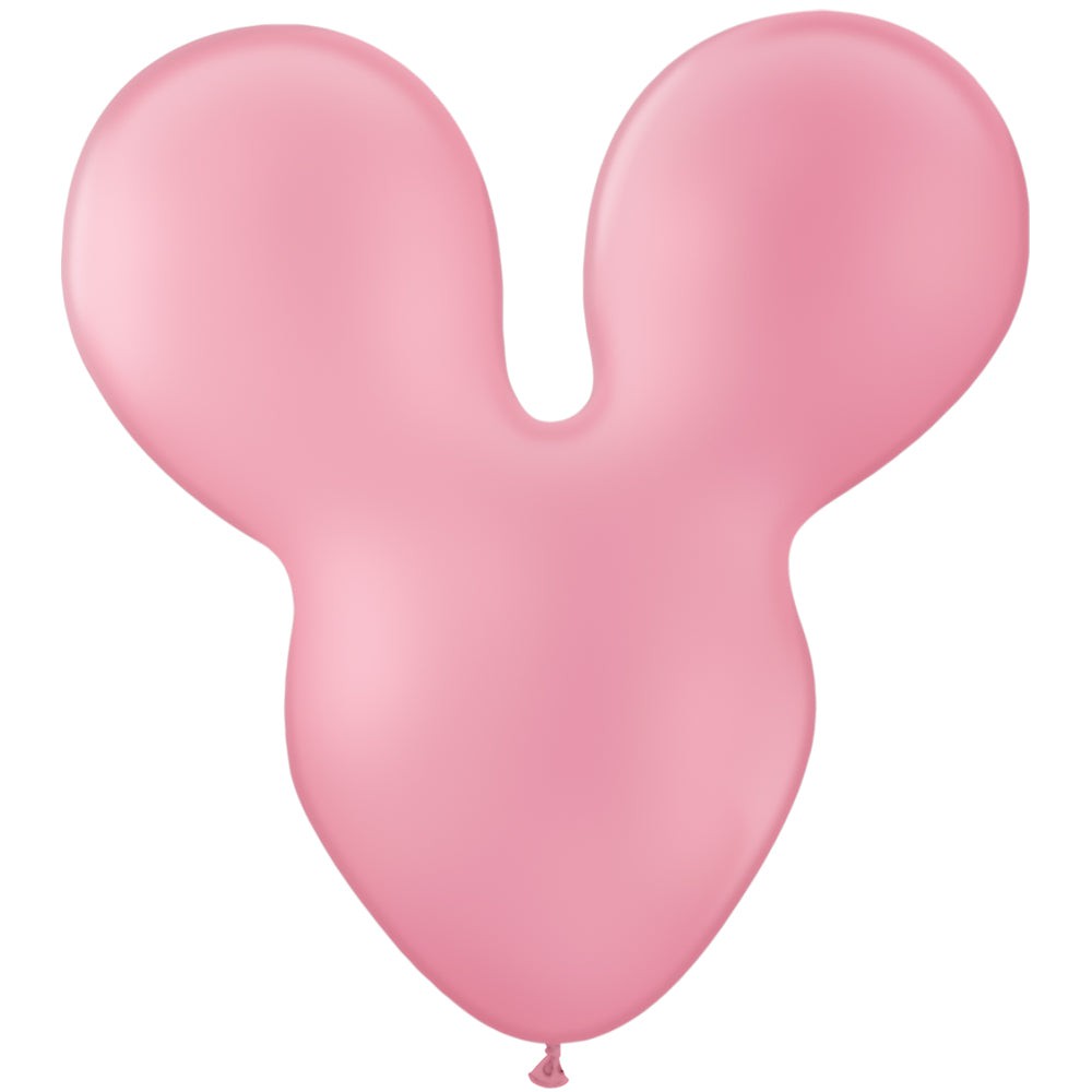 Party Brands 28 inch MOUSEHEAD - PINK Latex Balloons 10160-PB