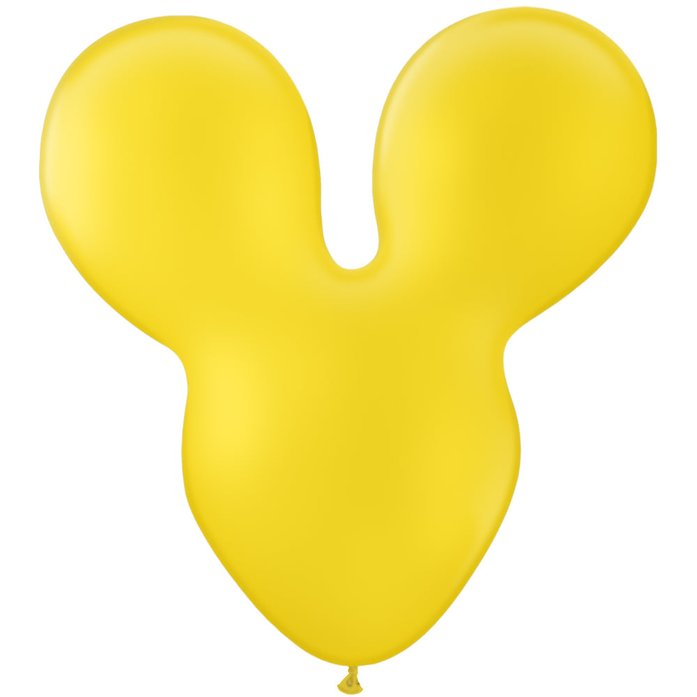 Party Brands 28 inch MOUSEHEAD - YELLOW Latex Balloons 10166-PB