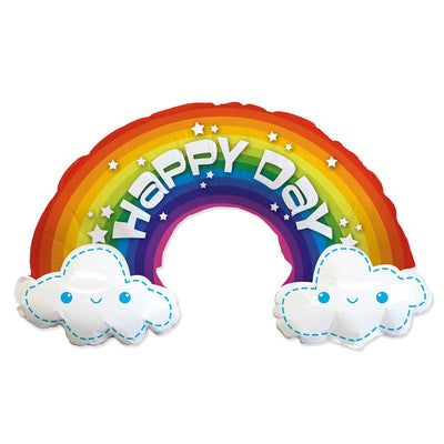 Party Brands 39 inch HAPPY DAY RAINBOW Foil Balloon 311839-FM-U