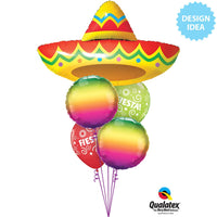 Qualatex 11 inch FIESTA SWIRLS Latex Balloons