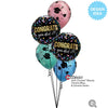 Qualatex 11 inch GRADUATION HATS - DIAMOND CLEAR Latex Balloons