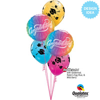 Qualatex 11 inch GRADUATION HATS - DIAMOND CLEAR Latex Balloons