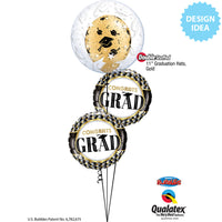 Qualatex 11 inch GRADUATION HATS - DIAMOND CLEAR Latex Balloons