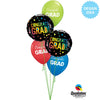 Qualatex 11 inch SIMPLY CONGRATS GRAD - CARNIVAL ASSORTMENT Latex Balloons