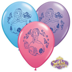 Qualatex 11 inch SOFIA THE FIRST Latex Balloons 65886-Q