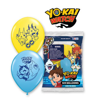 Qualatex 12 inch YO-KAI WATCH (6 PK) Latex Balloons 45276-PP