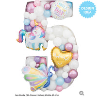 Qualatex 14 inch MINI BEAUTIFUL BUTTERFLY (AIR-FILL ONLY) Foil Balloon 17423-Q-U