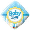 Qualatex 18 inch BABY BOY DOTS & STRIPES Foil Balloon 14637-Q-P