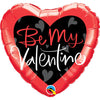 Qualatex 18 inch BE MY VALENTINE SCRIPT Foil Balloon 78536-Q-U