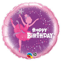 Qualatex 18 inch BIRTHDAY BALLERINA Foil Balloon