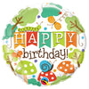 Qualatex 18 inch BIRTHDAY BANNER GARDEN Foil Balloon