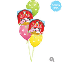 Qualatex 18 inch BIRTHDAY BARN Foil Balloon 26549-Q-P