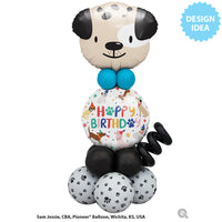 Qualatex 18 inch BIRTHDAY PARTY PUPPIES Foil Balloon 26982-Q-P