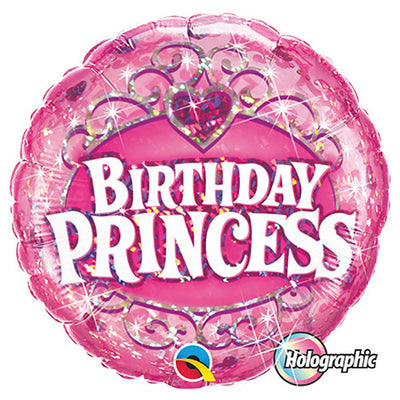 Qualatex 18 inch BIRTHDAY PRINCESS Foil Balloon