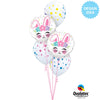 Qualatex 18 inch BUNNY FACE Foil Balloon