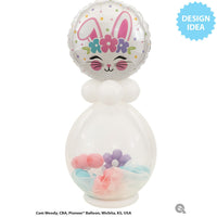 Qualatex 18 inch BUNNY FACE Foil Balloon