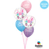 Qualatex 18 inch BUNNY FACE Foil Balloon