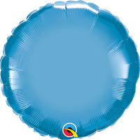 Qualatex 18 inch CIRCLE - CHROME BLUE Foil Balloon 89541-Q-U