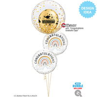 Qualatex 18 inch CONGRATULATIONS BOHO RAINBOW Foil Balloon