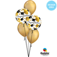 Qualatex 18 inch CONGRATULATIONS GOLD BALLOONS Foil Balloon