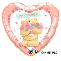 Qualatex 18 inch FOREVER FRIENDS-BIRTHDAY BEAR Foil Balloon 45346-Q-U