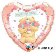 Qualatex 18 inch FOREVER FRIENDS-BIRTHDAY BEAR Foil Balloon 45346-Q-U