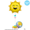 Qualatex 18 inch GET WELL SOON SUNNY SMILES Foil Balloon 26703-Q-P