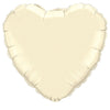 Qualatex 18 inch HEART - PEARL IVORY Foil Balloon 99347-Q