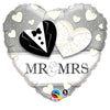 Qualatex 18 inch MR. & MRS. WEDDING Foil Balloon