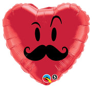 Qualatex 18 inch MR. MUSTACHE Foil Balloon