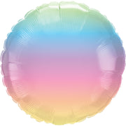 Qualatex 18 inch PASTEL OMBRE Foil Balloon 97429-Q-U