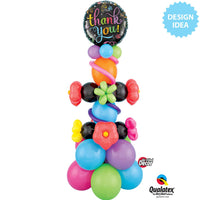 Qualatex 18 inch THANK YOU CHALKBOARD Foil Balloon