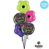 Qualatex 18 inch THANK YOU CHALKBOARD Foil Balloon