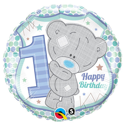 Qualatex 18 inch TINY TATTY 1ST BIRTHDAY BOY Foil Balloon 20778-Q-U