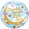 Qualatex 18 inch Twinkle Twinkle Little Star Foil Balloon 23896-Q-U