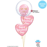 Qualatex 18 inch VALENTINE'S PINK Foil Balloon 24785-Q-U