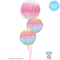 Qualatex 18 inch Welcome Baby Confetti Dots Foil Balloon 23918-Q-U