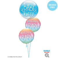 Qualatex 18 inch Welcome Baby Confetti Dots Foil Balloon 23918-Q-U