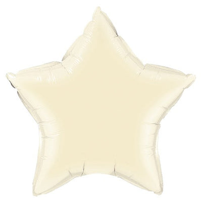 Qualatex 20 inch STAR - PEARL IVORY Foil Balloon 54806-Q