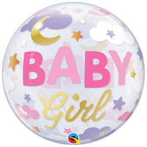 Qualatex 22 inch BUBBLE - BABY GIRL SWEET DREAMS Bubble Balloon 24904-Q